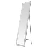 Espejo de pie Blanco nórdico de Madera de 37 x 157 cm - LOLAhome