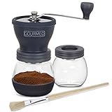 GOURMEO molinillo de café premium de diseño japonés con torno de cerámica | cafetera expreso, molino de café manual, moler a mano, coffee grinder