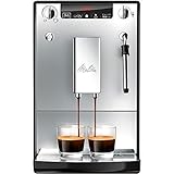Melitta Caffeo Solo&Milk E953-102 Cafetera Superautomática con Sistema de Leche, Molinillo, 15 Bares, Café en Grano, Limpieza Automática, Personalizable, Plata