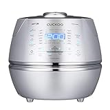 CUCKOO CRP-CHSS1009FN Rice Cooker - Arrocera a presión de vapor (1,8 l, 10 tazas, tecnología de calefacción por inducción IH, programable, arroz GABA, tecnología DSP | válvula de vapor de seguridad