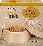 JADE TEMPLE 17608 Asian Happy Kitchen-Vaporera de bambú con Tapa